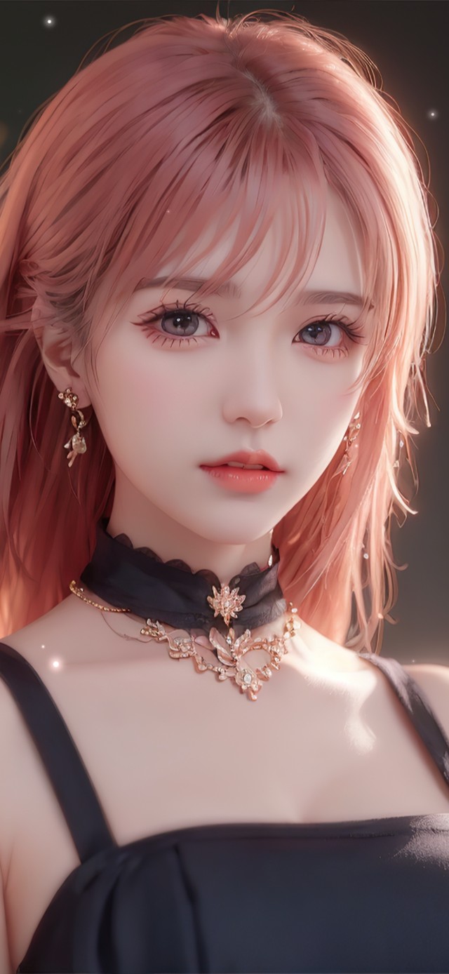 纯欲系粉发女孩