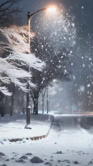 雪夜街景