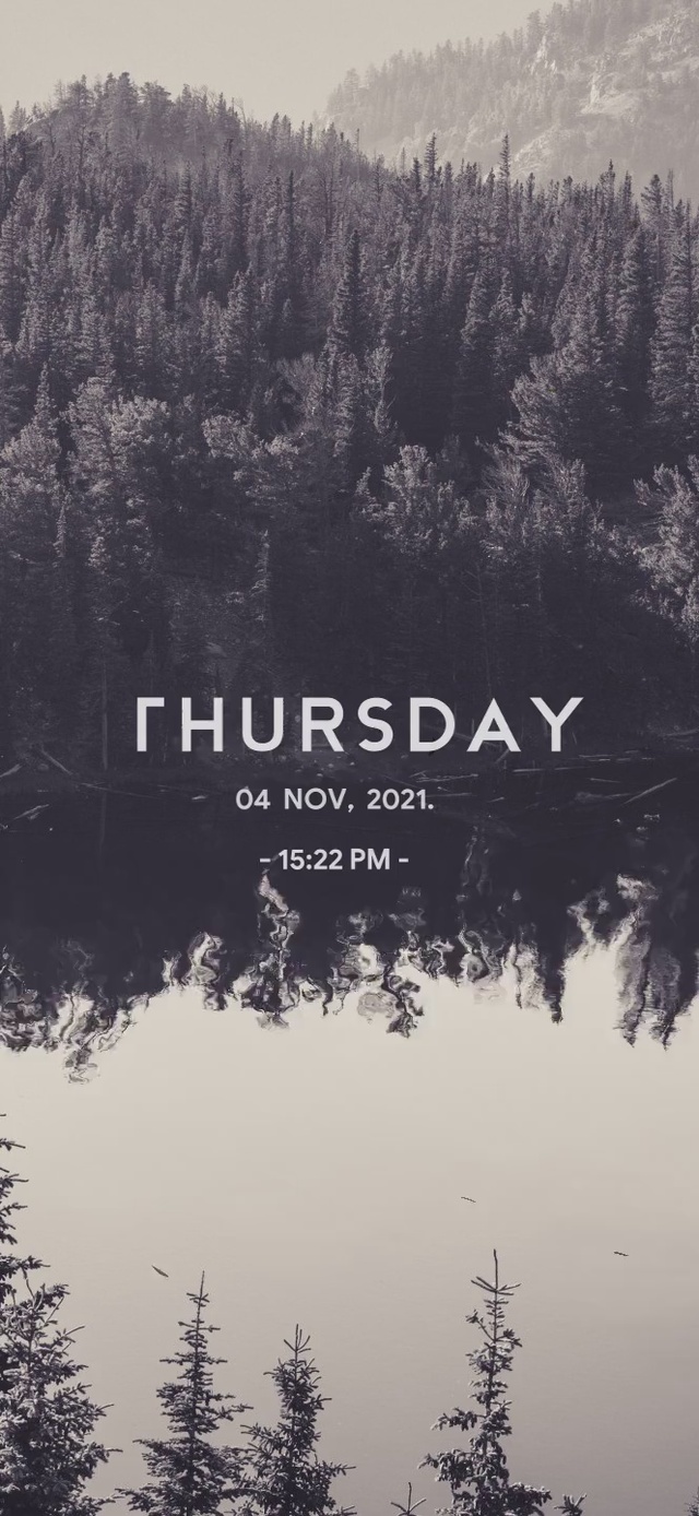 山光湖色（带真实时间）