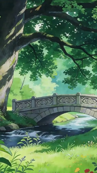 护眼绿景