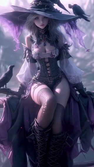 漂亮性感的女巫