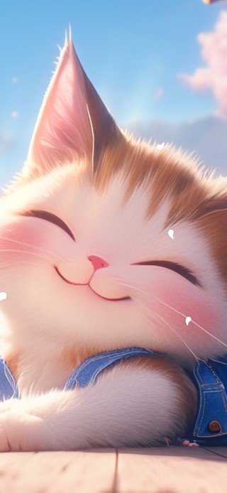 开心玩耍猫