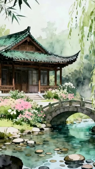 护眼竹林