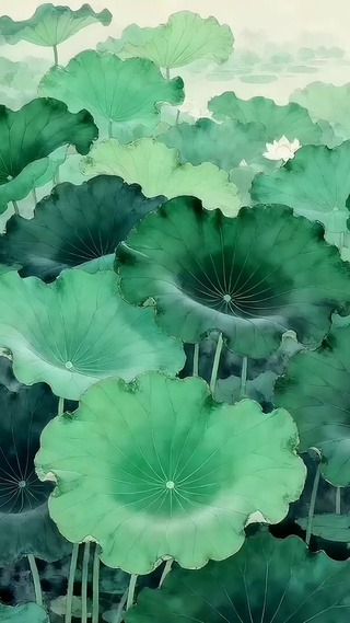护眼荷叶