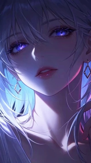 暗黑系紫瞳少女
