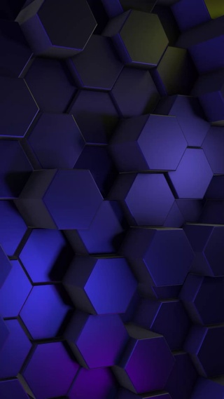 4K蜂巢系列-3D浮动-紫色