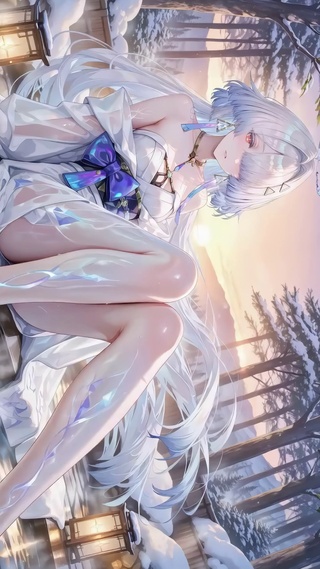 冬日雪天琉璃长腿-莫宁