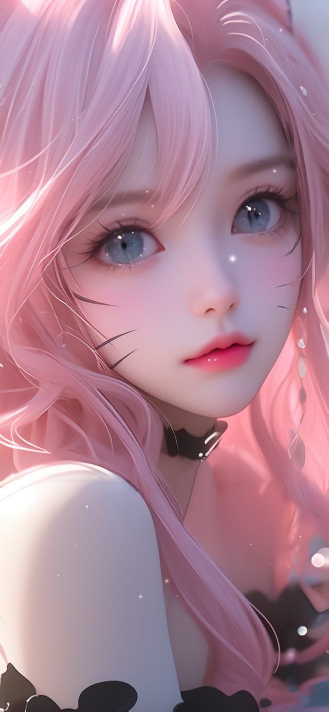 绝美水中狐耳女孩