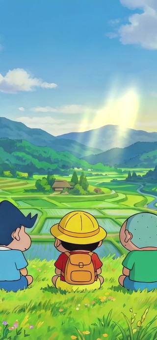 乡间的春日部五人组
