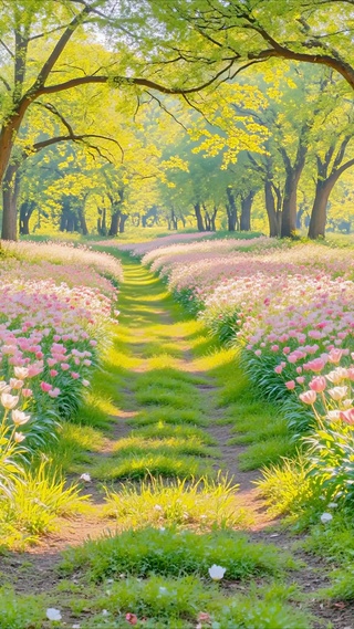 护眼清新公园森林草地