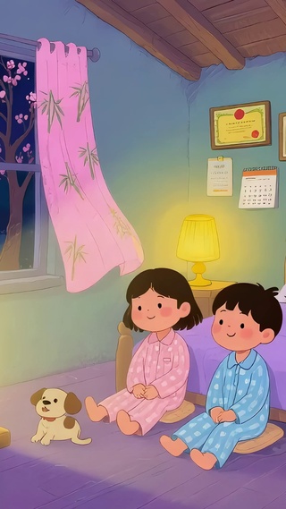 月夜童趣
