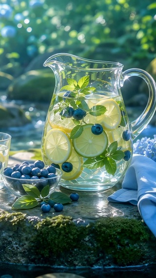 林间溪流柠檬水