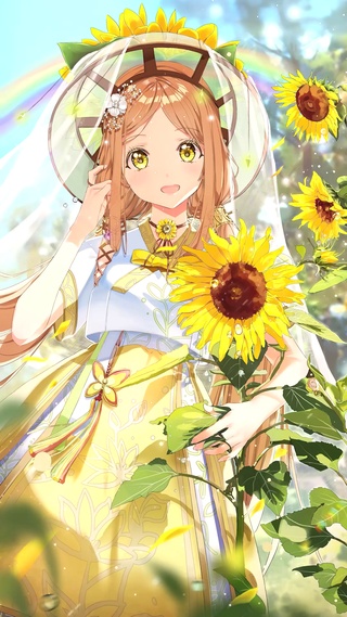 清纯向日葵少女