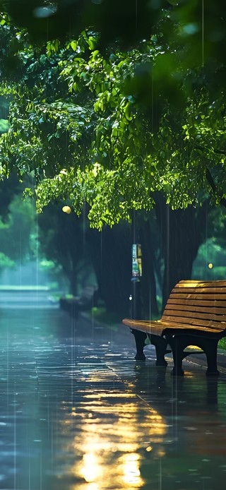 雨夜静候
