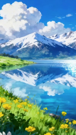 雪山明镜
