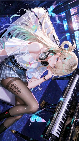 黑丝钢琴少女琳奈