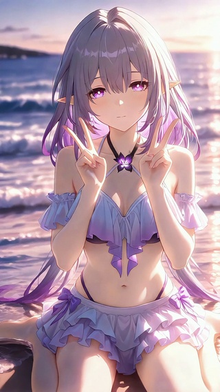 遐蝶丨夏日海滩丨