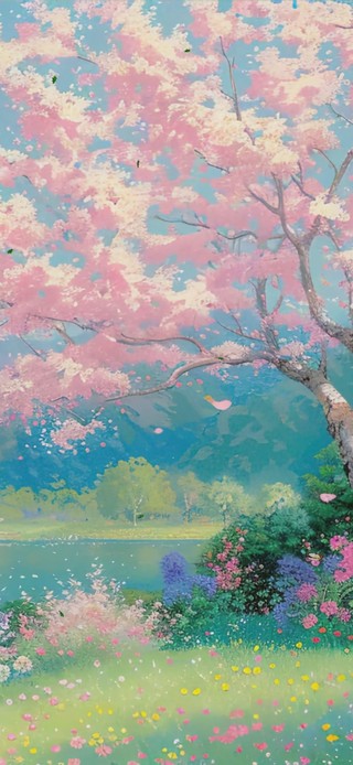 樱花树木