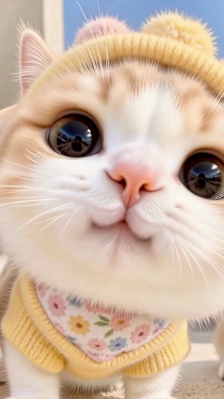三只小猫咪的春日合照