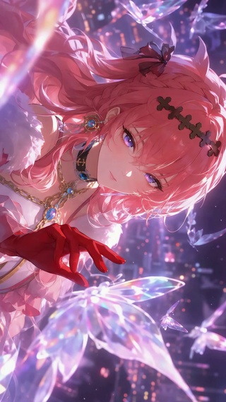 梦幻粉发都市蝴蝶美少女达妮娅