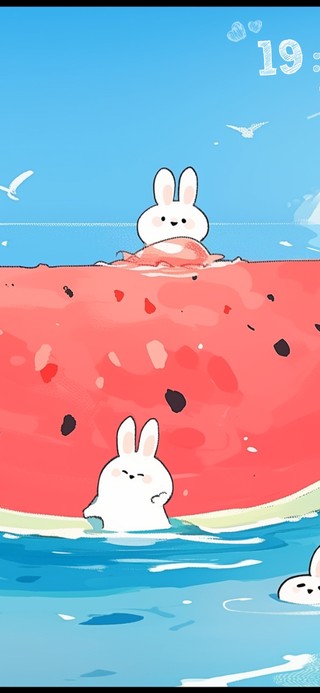 夏日晴天大西瓜