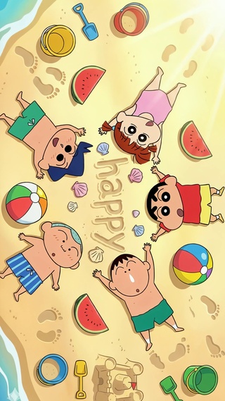 沙滩上的春日部