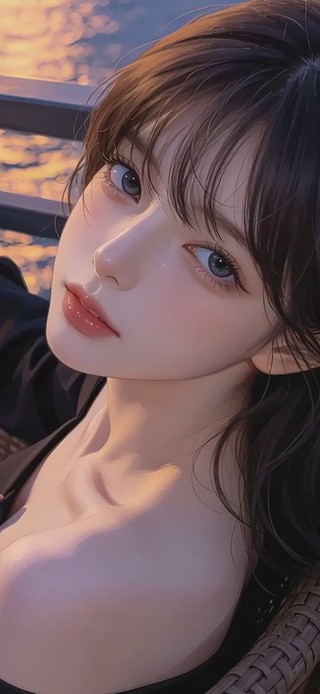 晚风美女