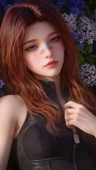 花墙中的红发美少女疾风