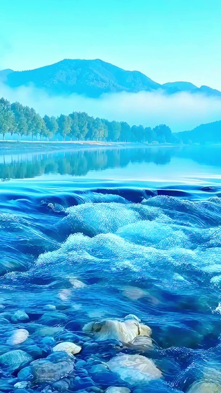 治愈小河流水4K