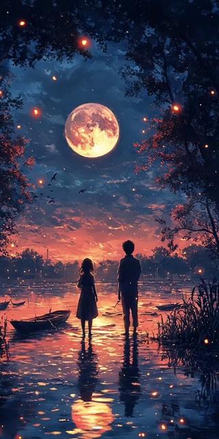 夏夜流萤