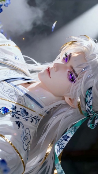 紫眸云川：白衣银发的仙侠公子