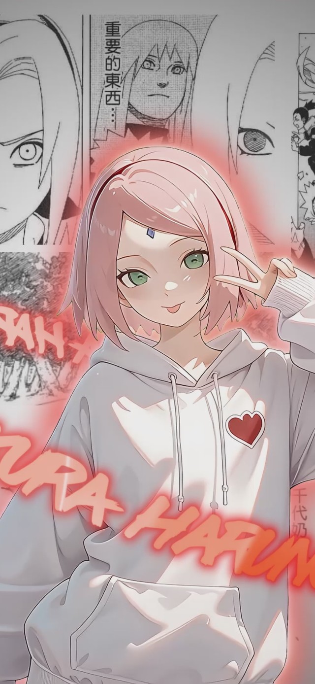 春野樱 文字环绕（时钟版）