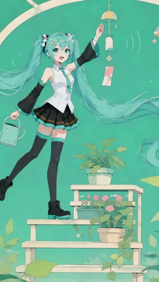 清新花房的初音未来