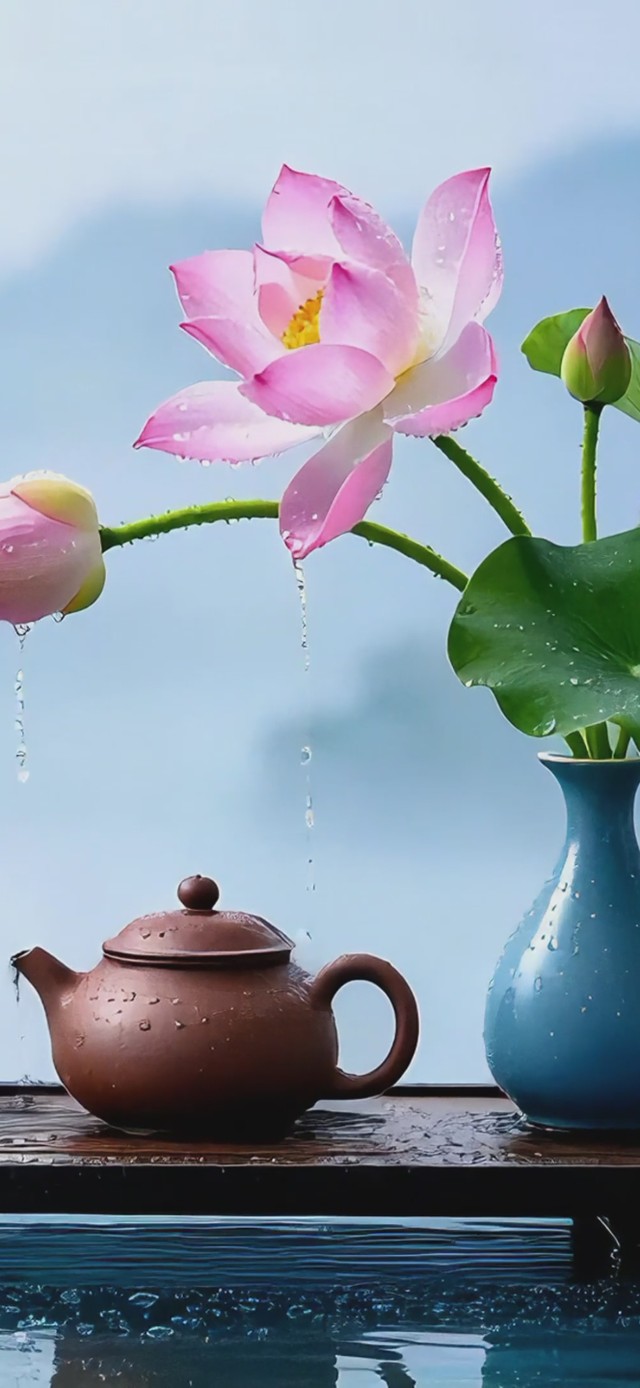 山间饮茶
