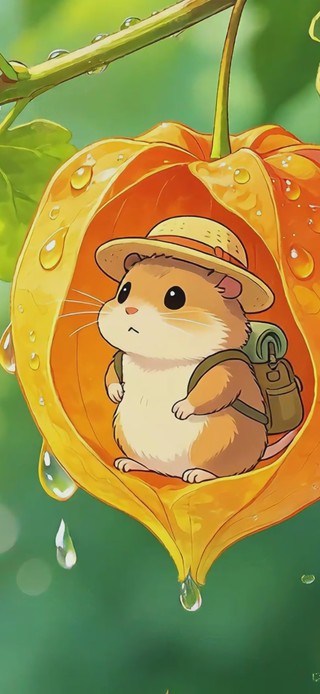 雨中可爱小鼠