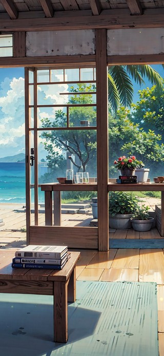 4K唯美治愈海边日系小屋
