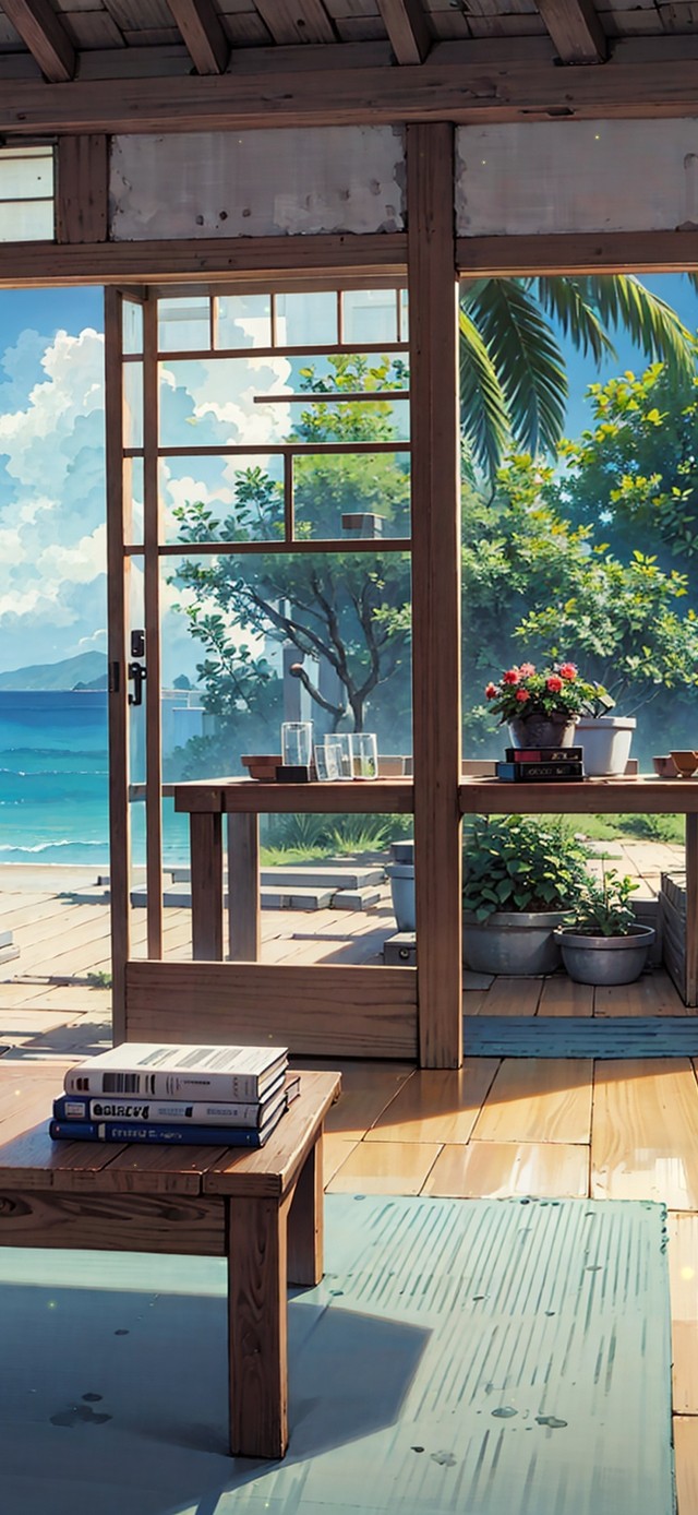 4K唯美治愈海边日系小屋