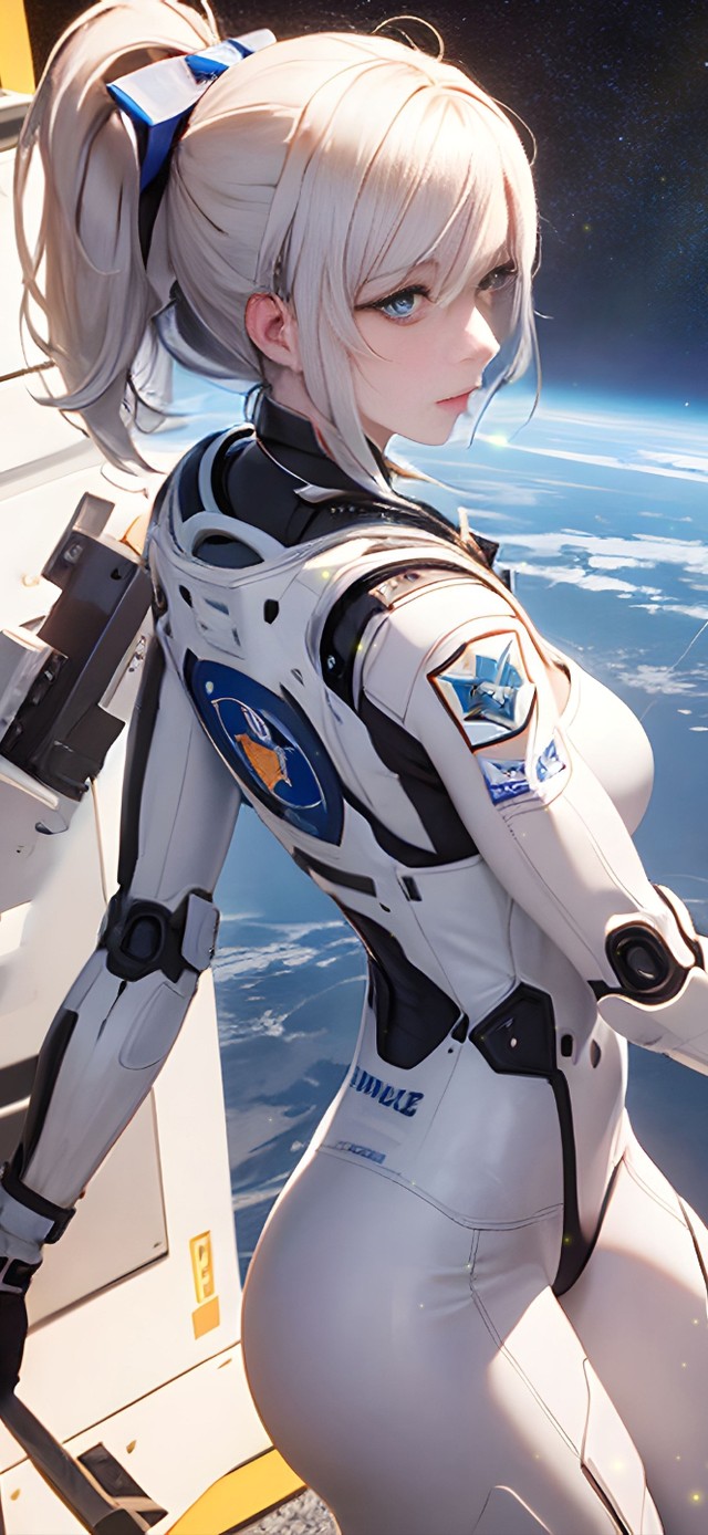 炫酷太空宇航员少女