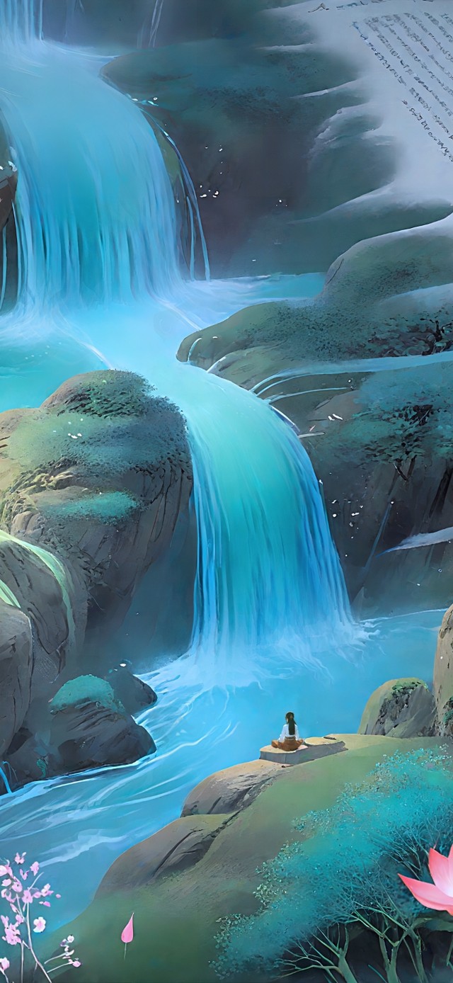 立体画卷-听水悟禅