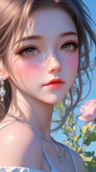 动态治愈美女