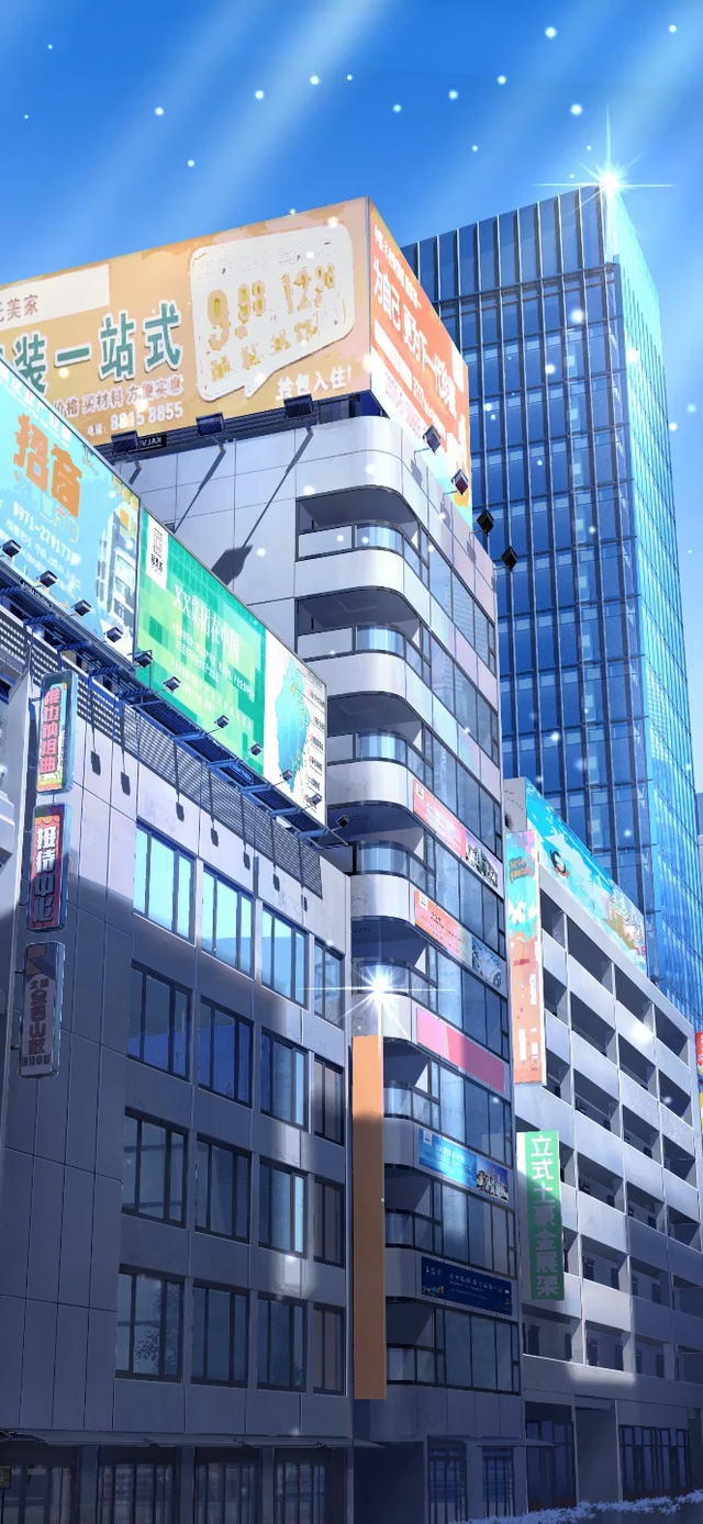 下雪的城市街道