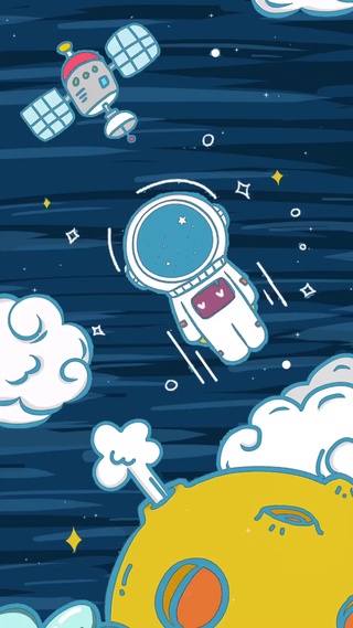 可爱太空人