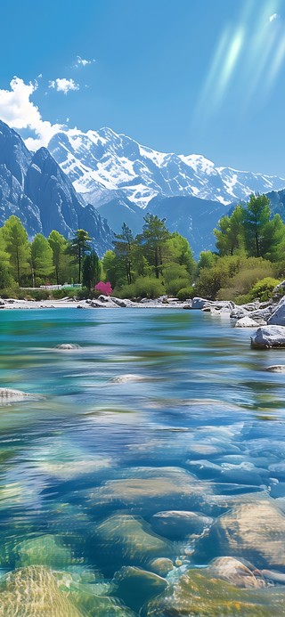 4K 清新自然 湖光水色 2