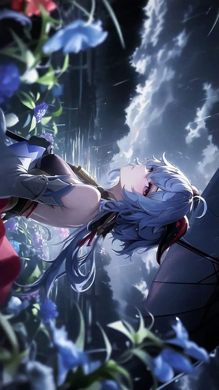 甘雨丨冷雨沾花丨