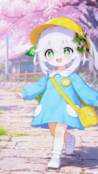 春日樱花可爱二次元少女