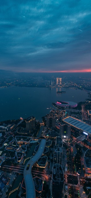 5K繁华璀璨城市港湾