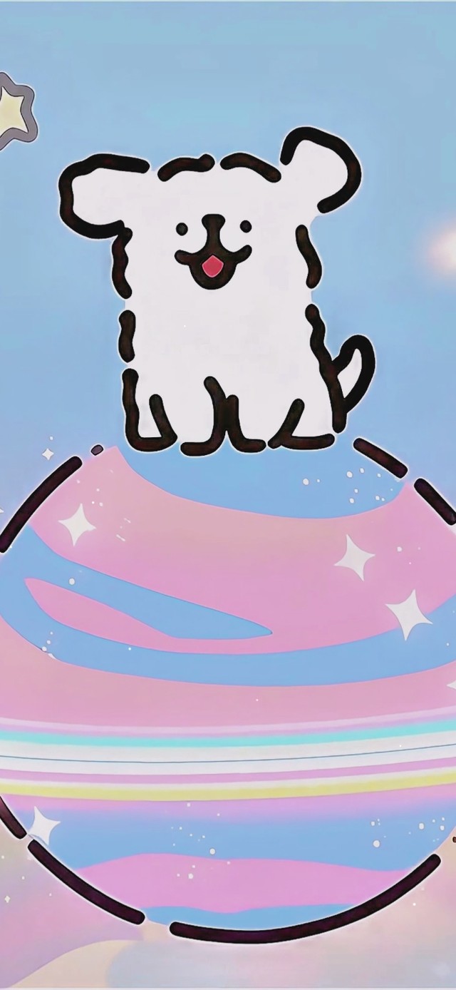 线条小狗与梦幻星球