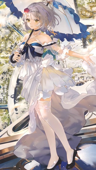 清纯白裙少女