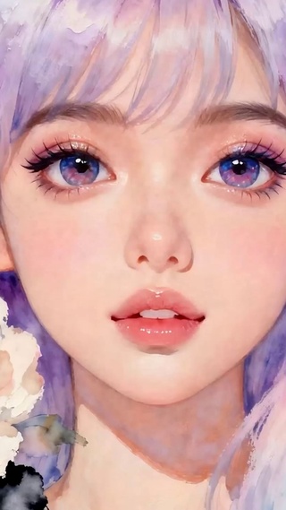护眼花朵女孩