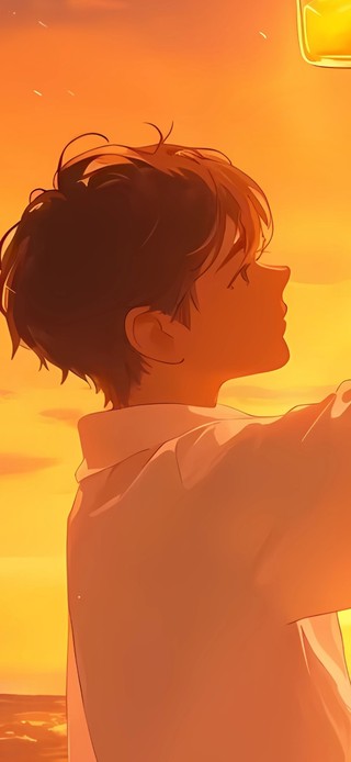与夕阳对杯